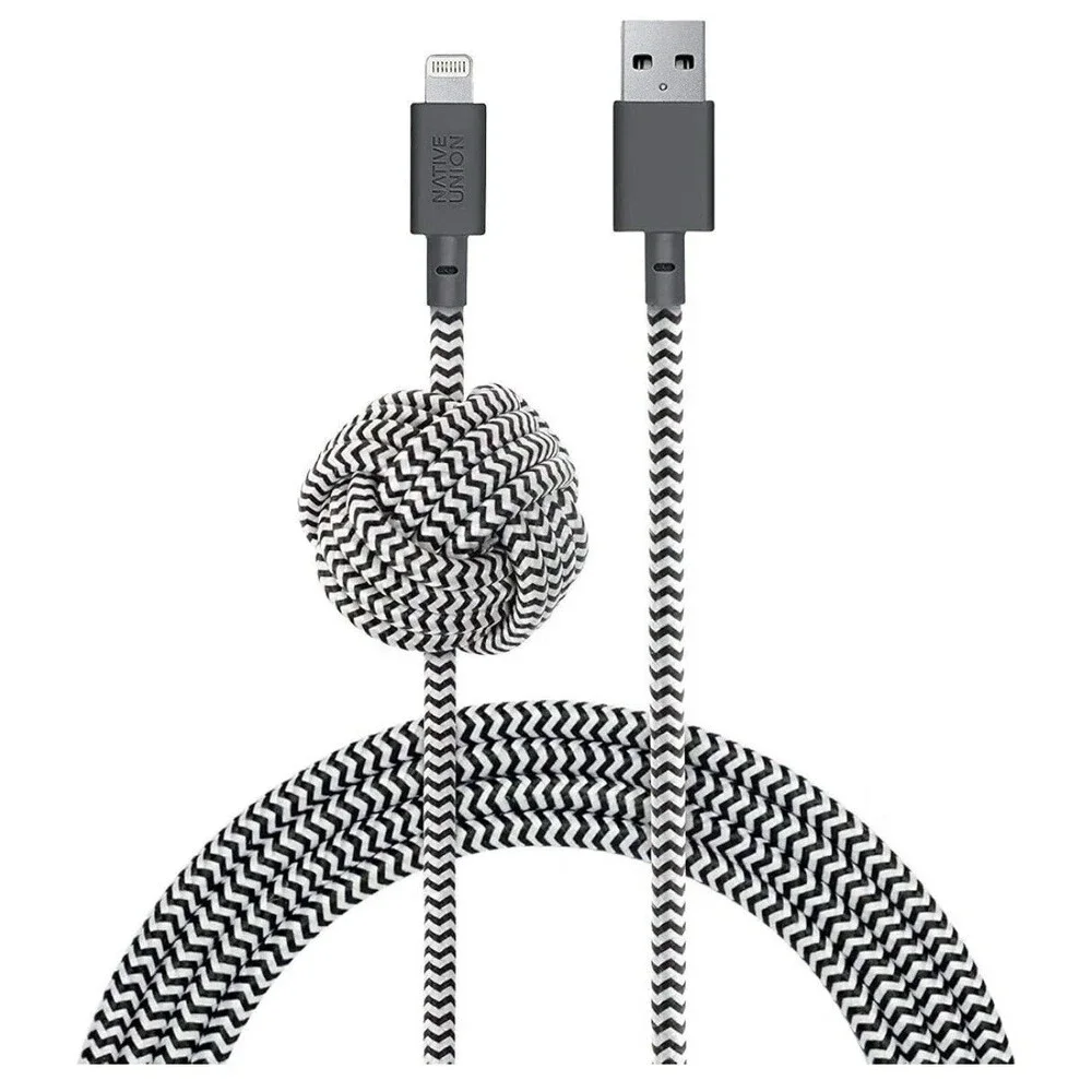 Native Union Night 10' Ft Braided weighted USB-A Cable - SHIPS FREE!